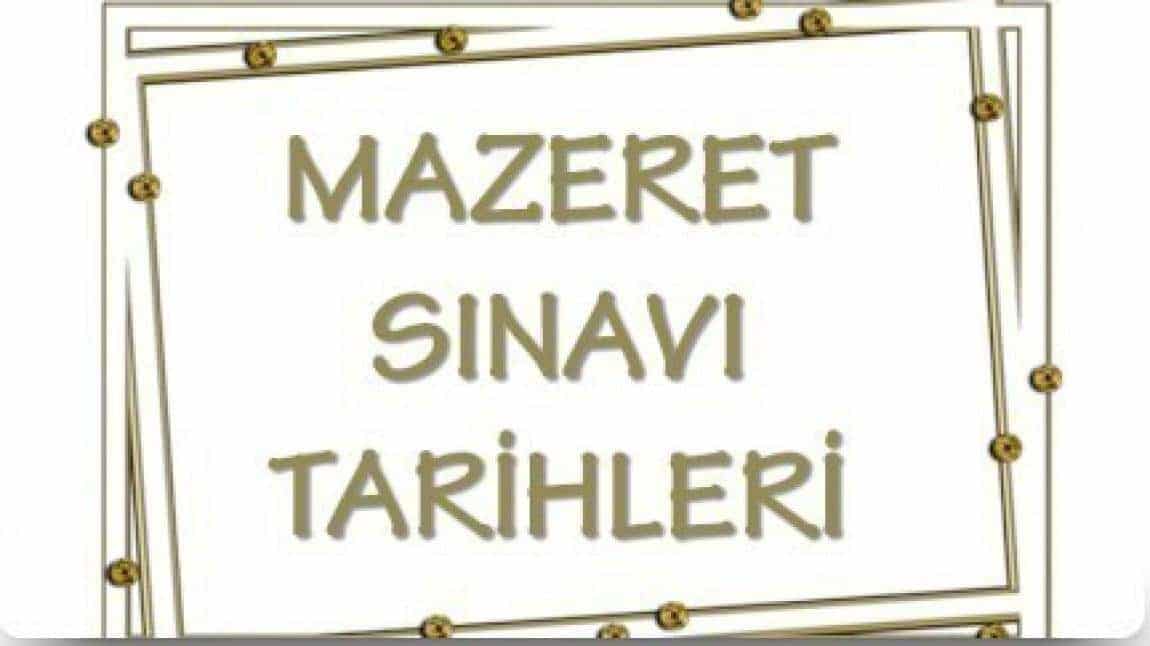 1.DÖNEM 2. MAZERET SINAV TARİHLERİ....